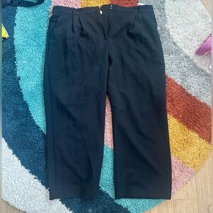 Curve Love A&F Sloane Tailored Pant in Black